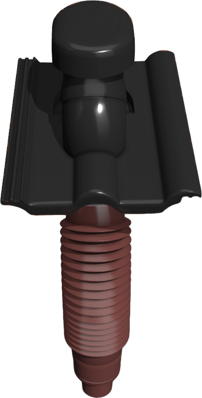 Taška plastová odvětrávací Ø 125 mm, černá
