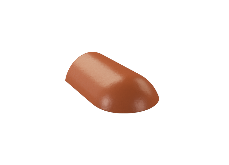 Hřebenáč koncový hladký Briliant, cihlová